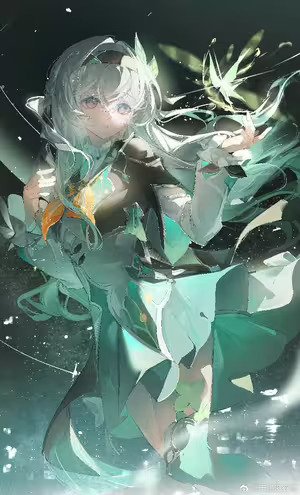 Firefly (Honkai: Star Rail) Anime Wallpaper: Female, Butterfly, White Hair #126